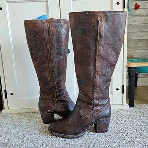 Bed Stu Cobbler Tall Block Heel Boots Size 10